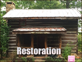 Historic Log Cabin Restoration  Quantico, Virginia